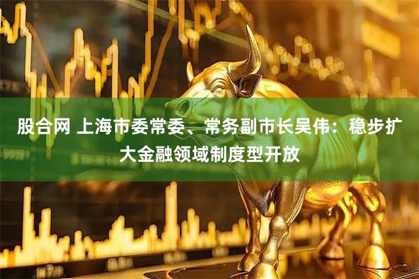 股合网 上海市委常委、常务副市长吴伟：稳步扩大金融领域制度型开放