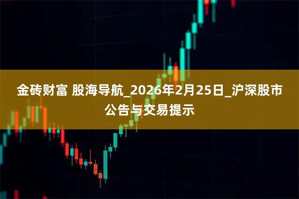 金砖财富 股海导航_2026年2月25日_沪深股市公告与交易提示